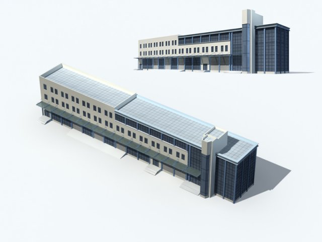 City – high-rise office 211 3D Model