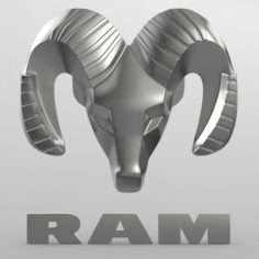 Ram logo 3D Model