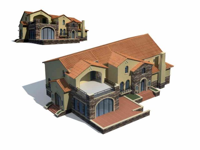 Urban architecture – private villas 13 3D Model