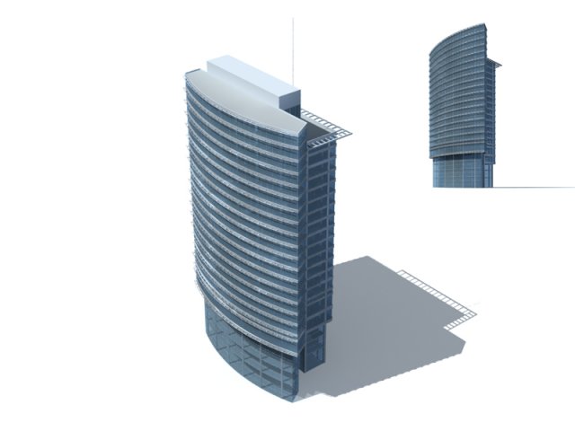 City – high-rise office 317 3D Model