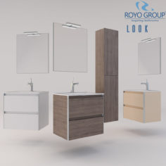Royo Group – LOOK 600 Set Depth 44  2 Drawers 3D Model