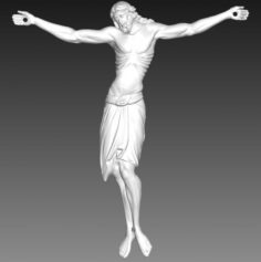 Jesu on the cross 4 3D Model