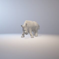 Low poly – Rhino 3D Print Model