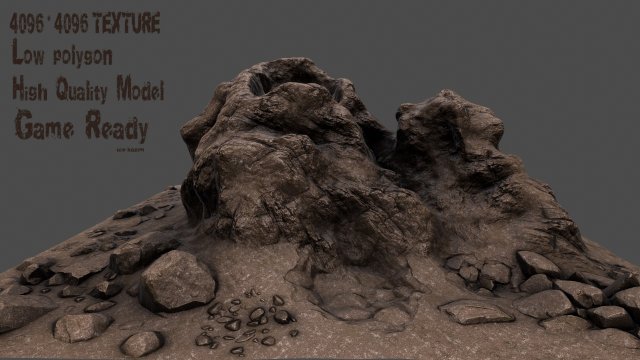 Rock3 3D Model