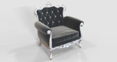 Classic French Arm Chair 3D Model