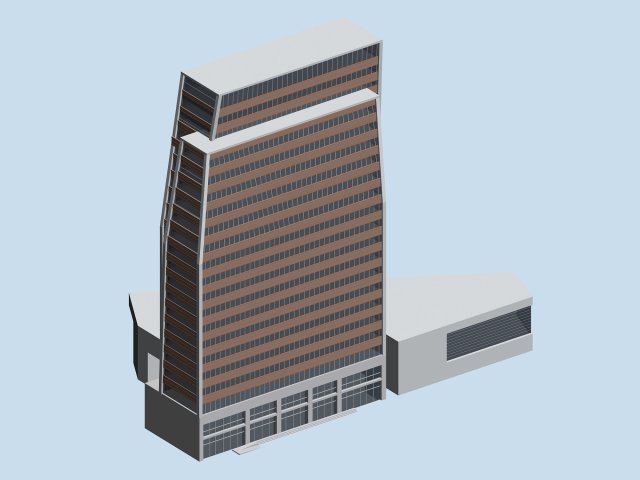 Urban planning – commercial buildings 125 3D Model