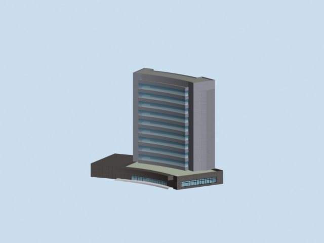 Urban planning – commercial buildings 4 3D Model