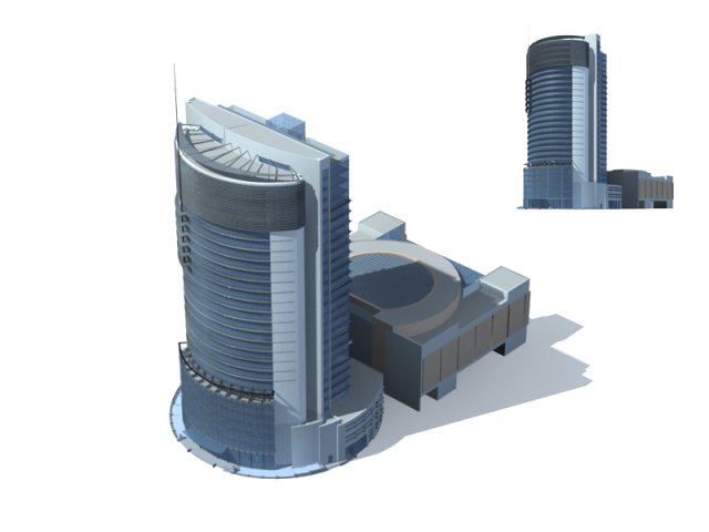 City – high-rise office 15 3D Model