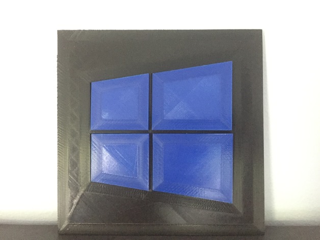 Windows 10 Themed Start Button 3D Print Model