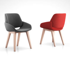 Monk chair by Prostoria 3D Model
