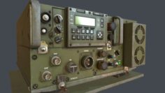 Military radio transceiver 3D Model