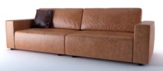 Leather sofa 3D 3D Model