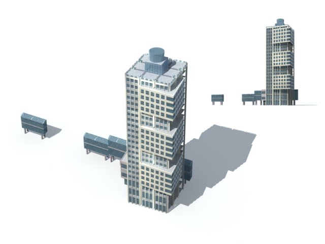 City – high-rise office 24 3D Model