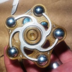 Spiral Quintuple Spinner 3D Print Model
