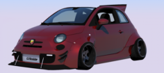 Abarth 595 race 3D Model