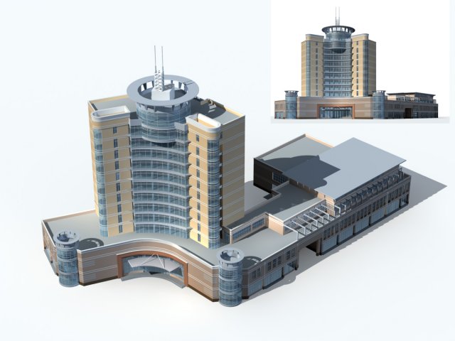 City – high-rise office 141 3D Model