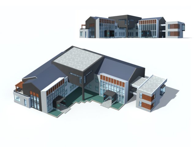 City – high-rise office 224 3D Model