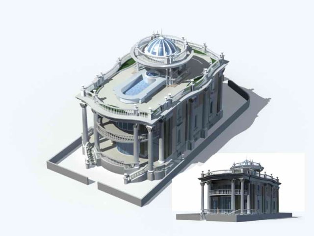 Urban architecture – private villas 70 3D Model