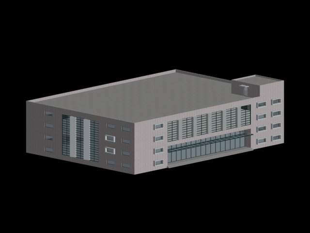 Urban architecture – school office villas 155 3D Model