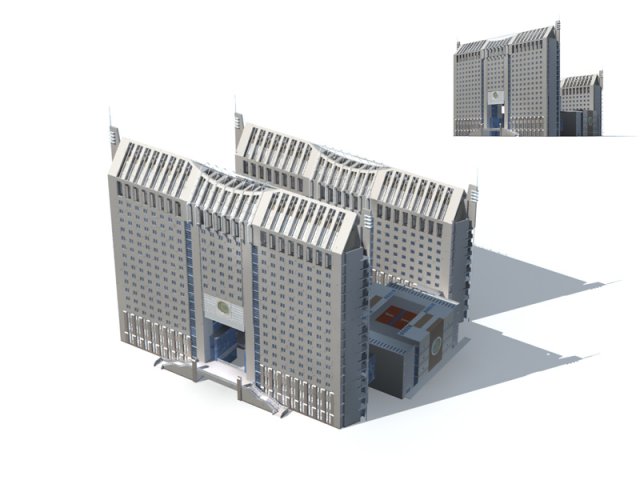 City – high-rise office 329 3D Model