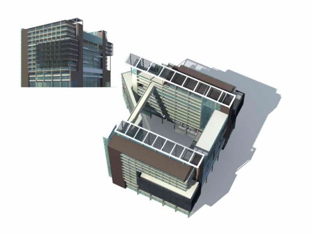 City – multi-storey commercial office building 178 3D Model