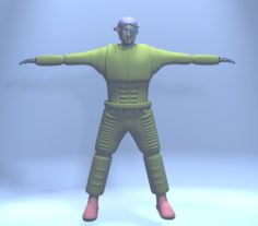 Armored soldier – military 3D Model