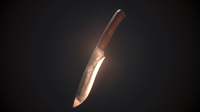 Rustic Knife 3D Model