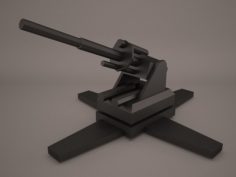 Anti Aircraft Gun 3D Model