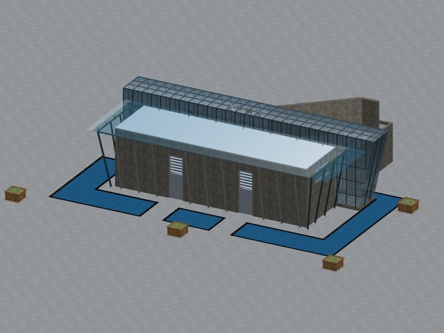 Urban architecture – school office villas 58 3D Model