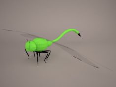 Cartoon Dragonfly 1 3D Model