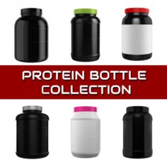 Protein Bottle Collection 3D Model