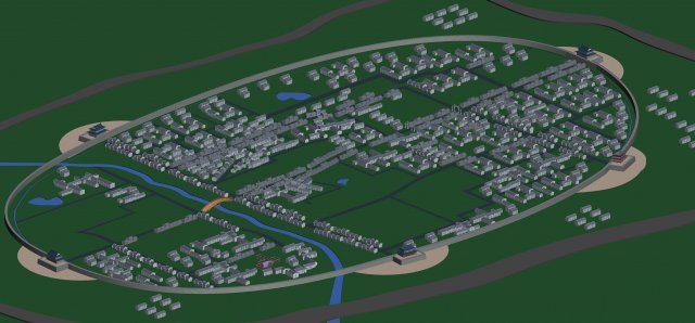 Urban planning – commercial buildings 173 3D Model