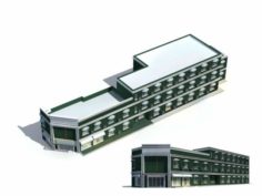 City – multi-storey commercial office building 84 3D Model