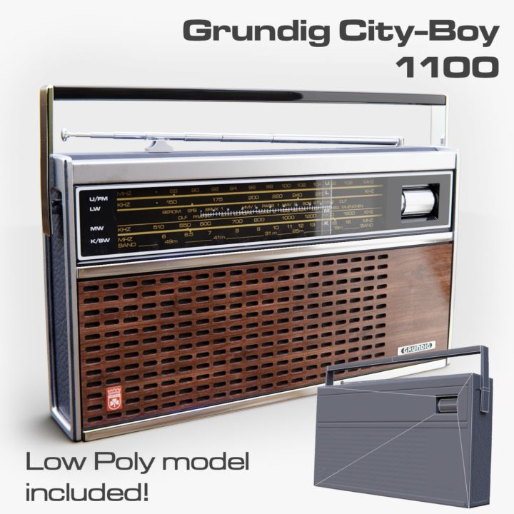 Grundig City-Boy 1100 3D Model