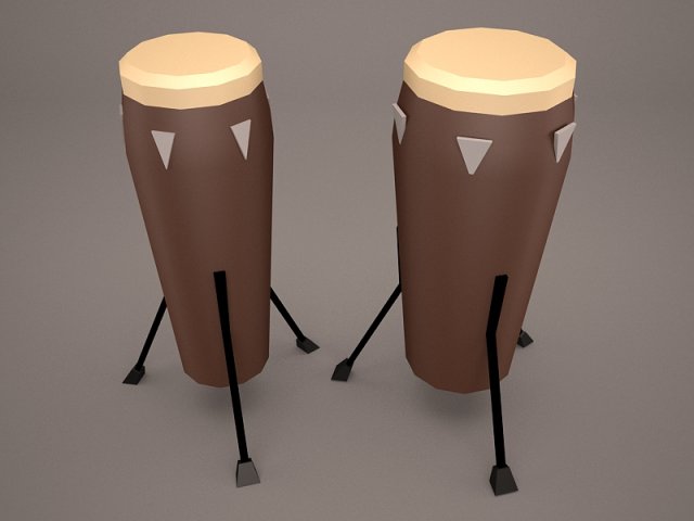 Congas 3D Model