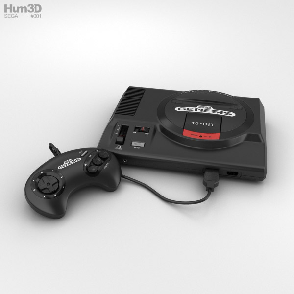 Sega Genesis 3D Model