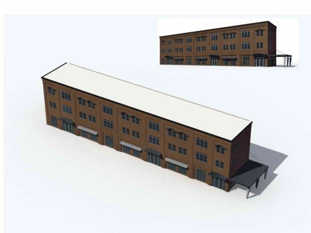 City – multi-storey commercial office building 229 3D Model