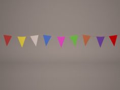 Flags Banner 3D Model