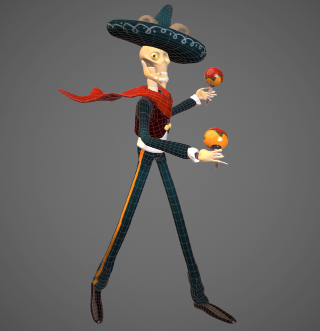 Mexican skeleton 3D Model