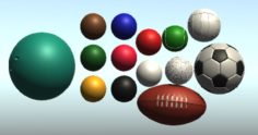 Sports Balls 3D Model