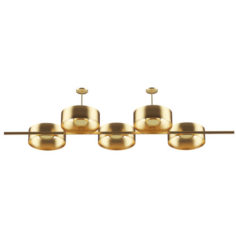 Golden Metal Ceiling Lamp 3D Model