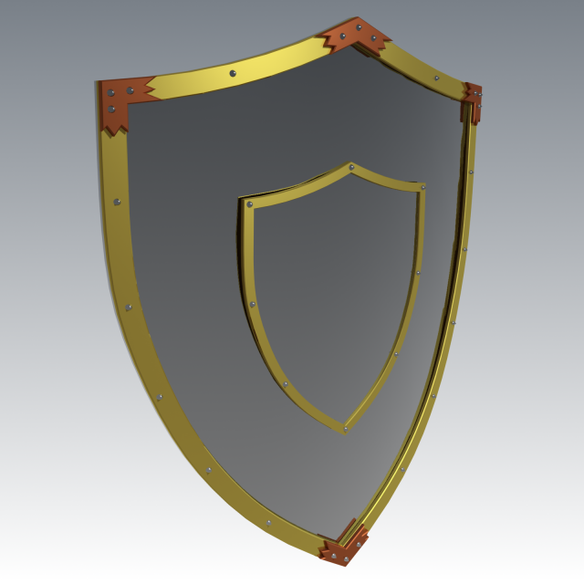 Knight Shield 3D Model