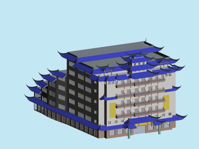 Urban planning – commercial buildings 20 3D Model