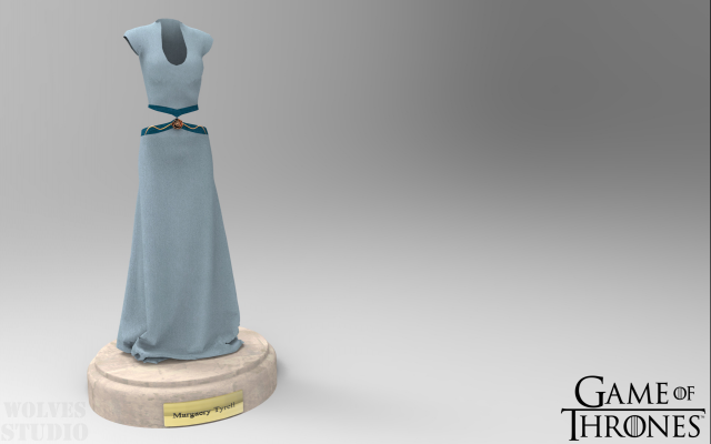 Game of Thrones Margaery Tyrell Clothes 3D Model