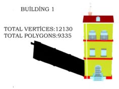 Cartoon Building Free 3D Model