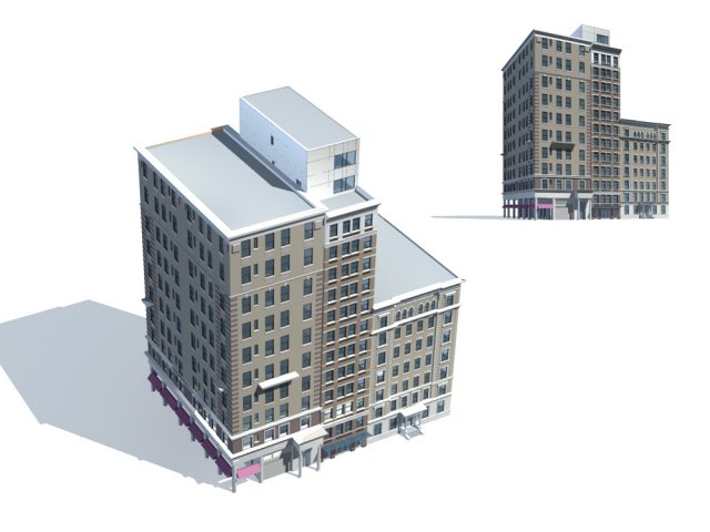 City – high-rise office 145 3D Model