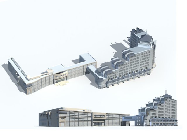 City – high-rise office 159 3D Model