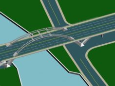 City building – big bridge 19 3D Model