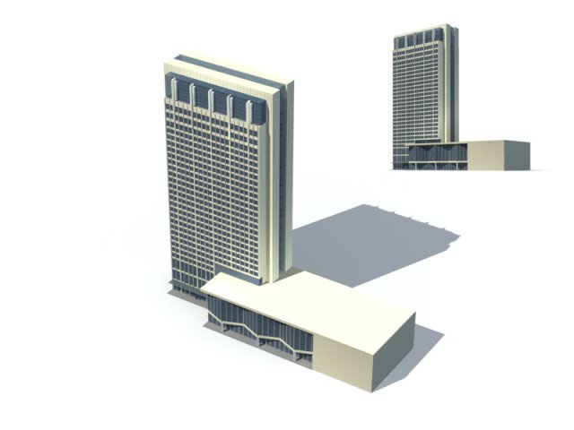 City – high-rise office 50 3D Model