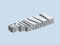 Urban architecture – school office villas 104 3D Model